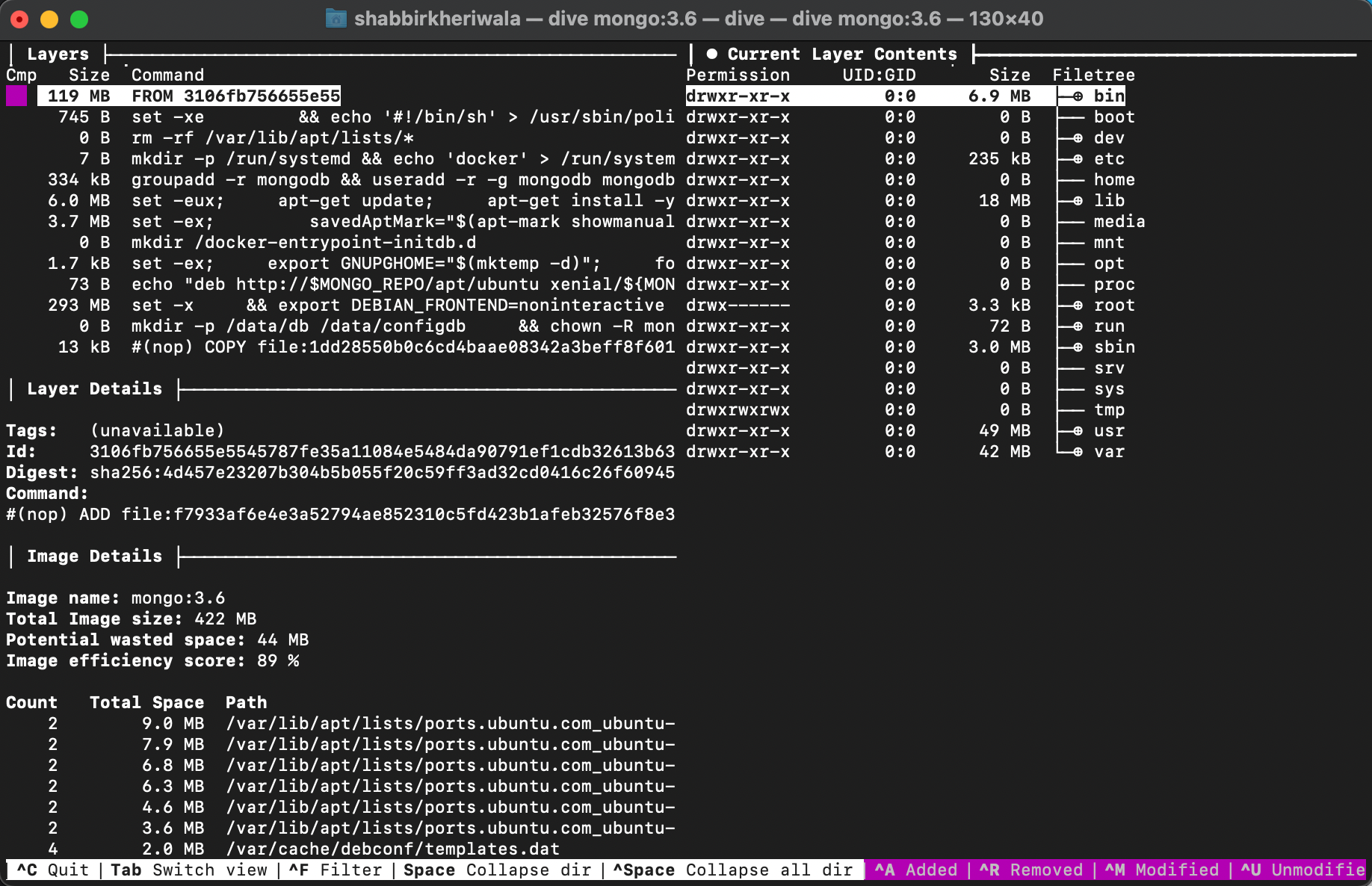 Dive - Analyze Docker Images