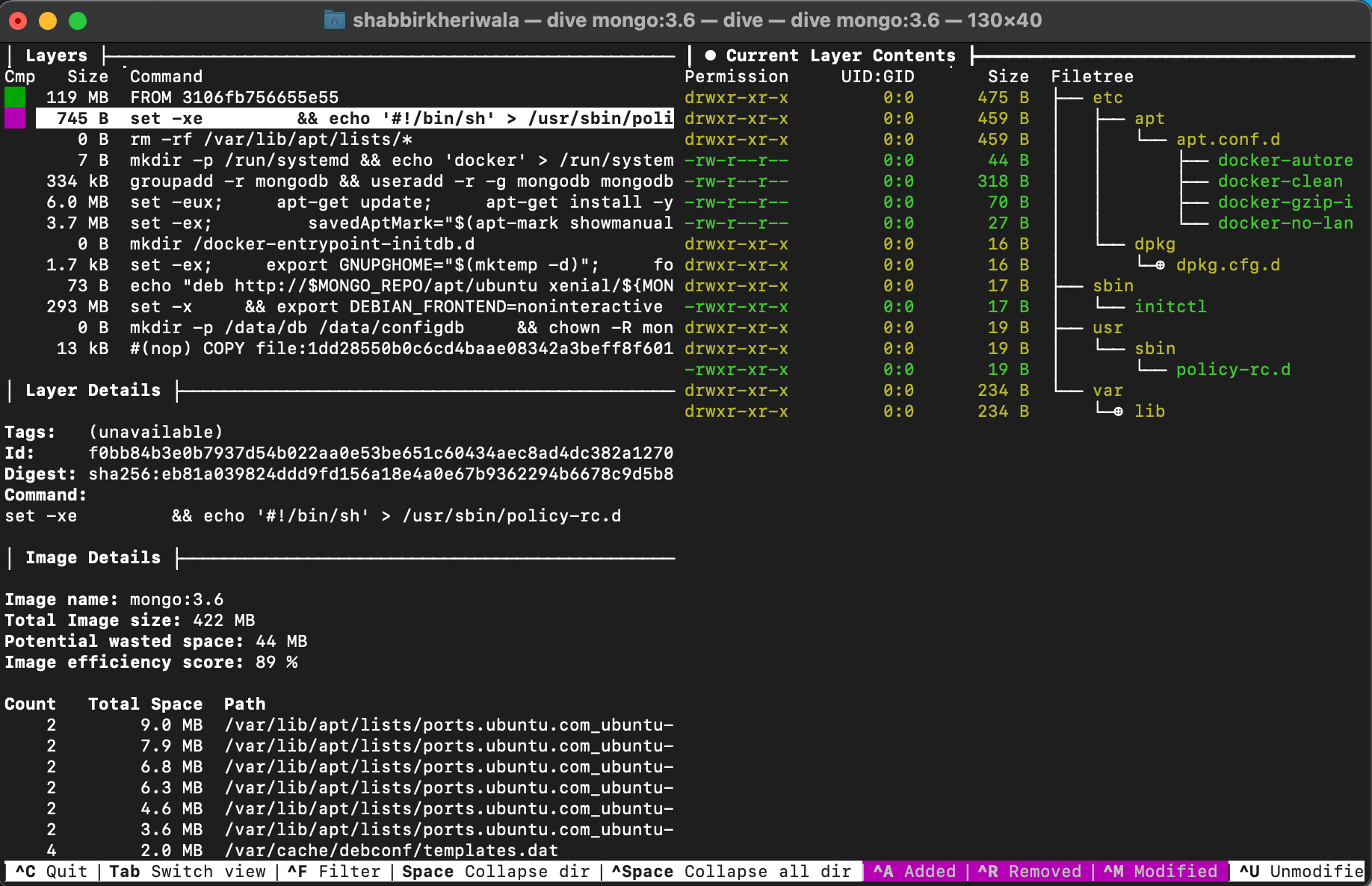 Dive - Analyze Docker Images